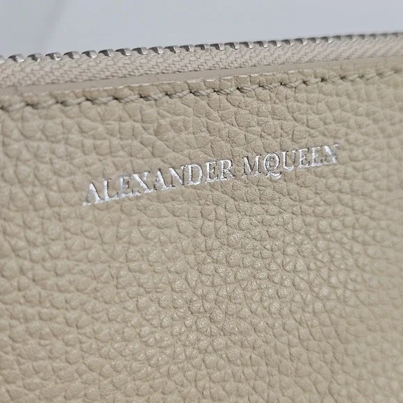 Alexander McQueen Skull Shoulder Tan Pebbled Leather Tote Bag